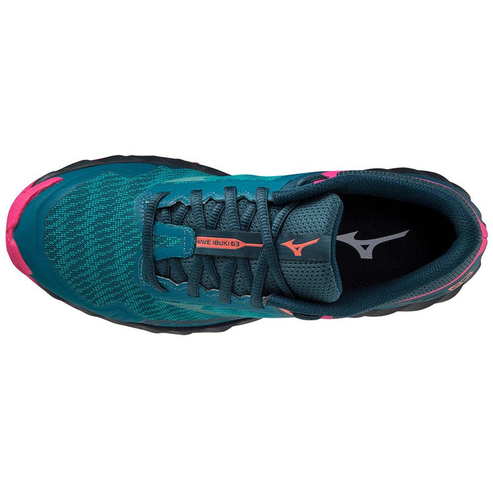Кроссовки беговые женские MIZUNO Wave Ibuki 3 J1GK207332, р.UK5 (рос.37), изумрудный