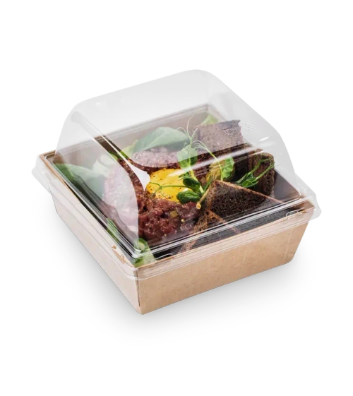 Упаковка контейнер 550мл 128х128х45мм OSQ SmartPack(PRIZMA) 550 box (450шт/кор)