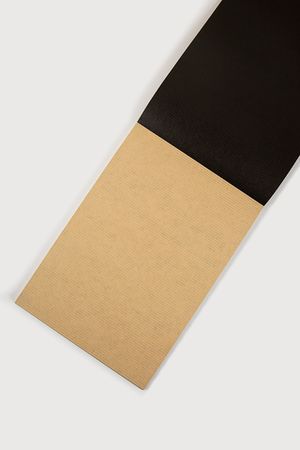 Скетчбук - блокнот 60л., А5  "Kraft", черный/крафт