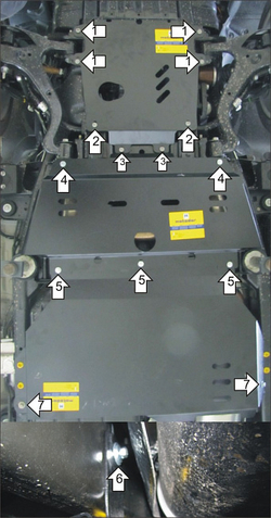 Защита для Land Rover Range Rover Sport, Supercharged 2009-2012 MOTODOR.383210