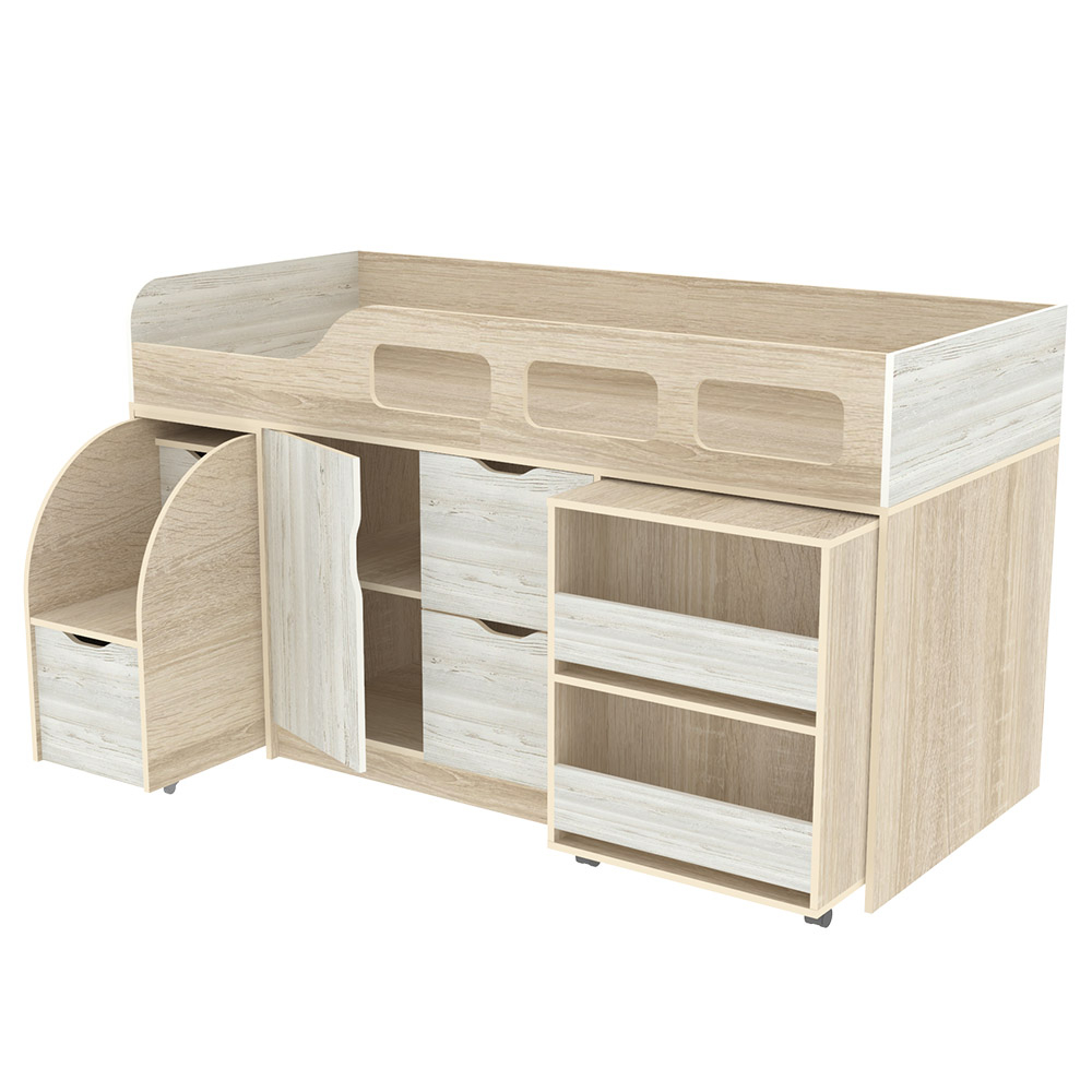 Кровать-чердак КарИВи Астра 8 Дуб Сонома Винтерберг