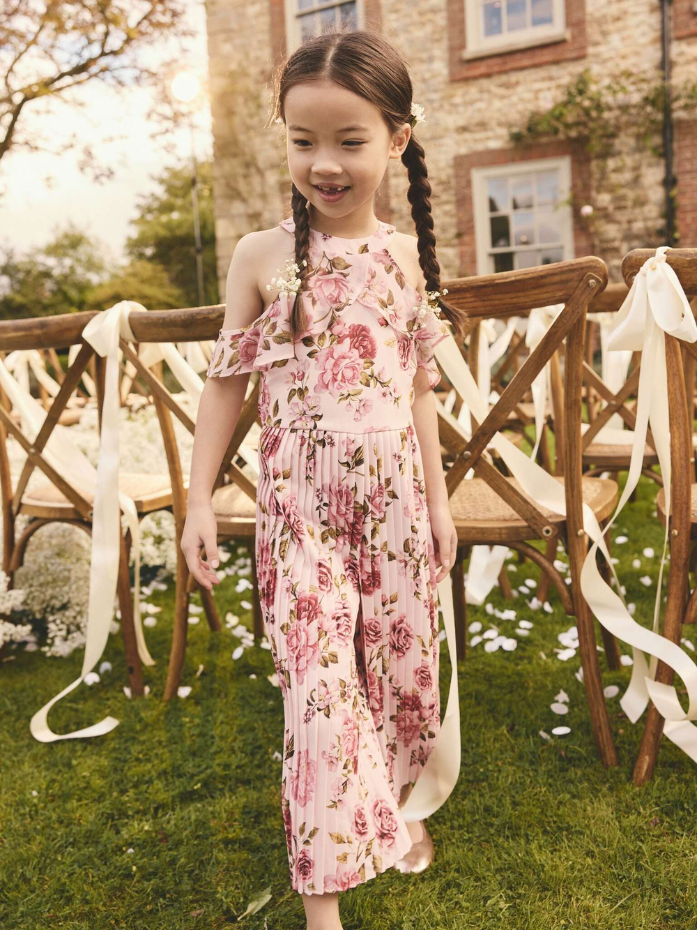 Комбинезон праздничный для девочки Next E76-916, Розовый