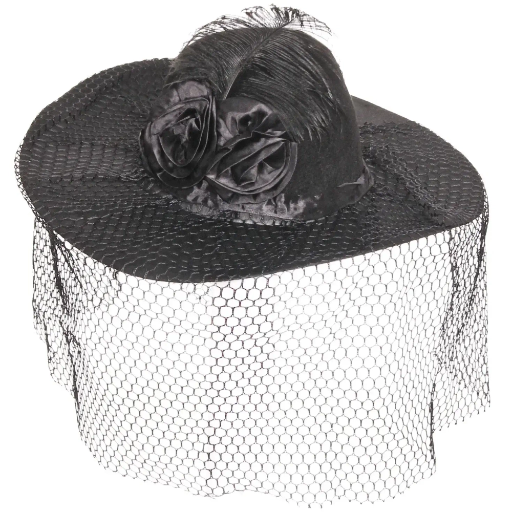 Шляпа карнавальная «Шикарная дама», черный