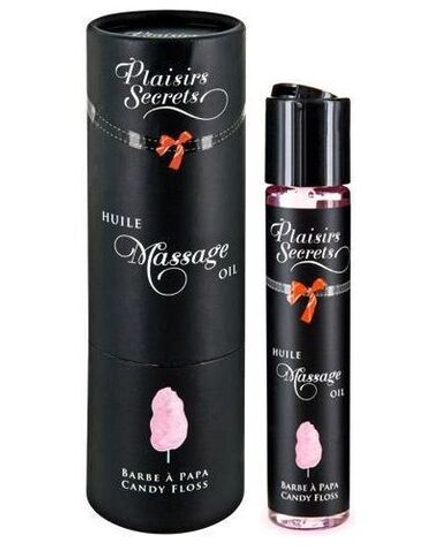 Массажное масло с ароматом сладкой ваты Huile de Massage Gourmande Barbe a Papa - 59 мл.