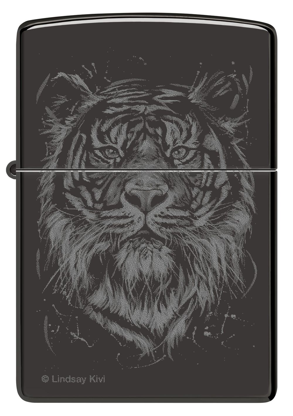 Зажигалка Zippo Big Cat с покрытием High Polish Black (48935) 2
