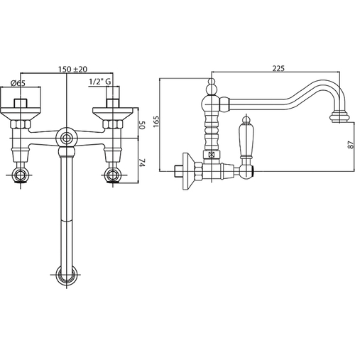 Смеситель для кухни Cezares First-LLP-01-M Хром