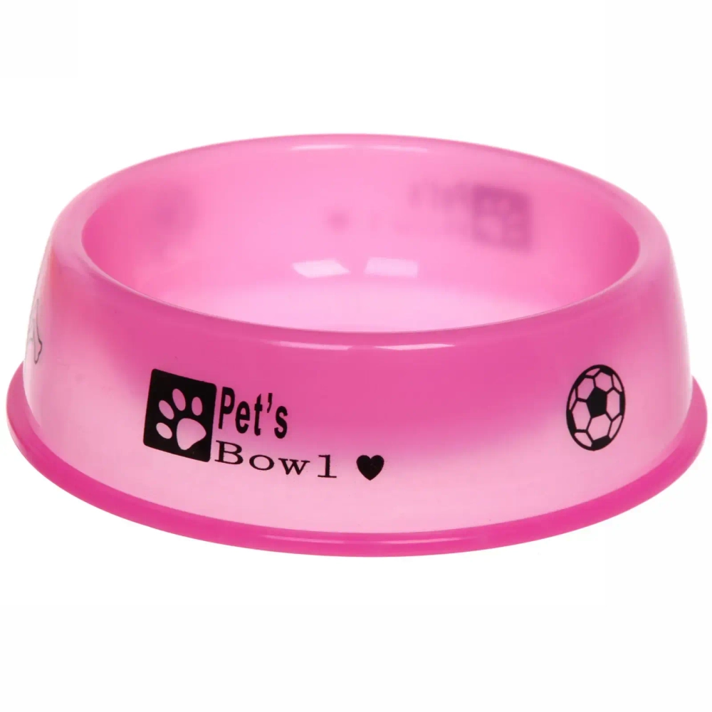 Миска пластиковая «Паппи» 21*6см цвет розовый / 500мл