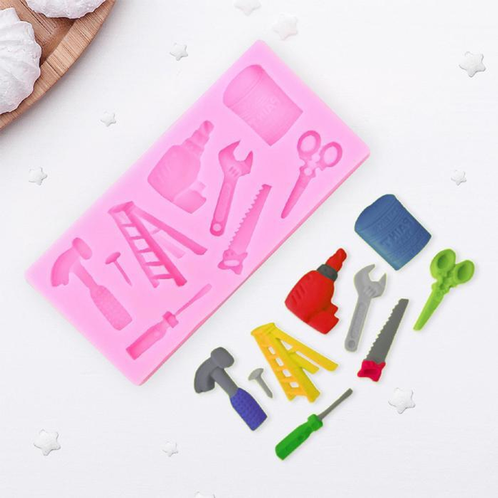 Силиконовый молд «Инструменты», 10,5×5×1 см