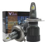 Автолампа LED Н 1 к-т HeadLight  V3  (вентилятор) 30/35W 6500k 2750LM (как F1) (V3H1)