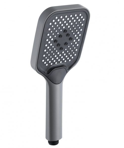 3027-3 Лейка для душа, графит 10*26.5см (3-функций,кнопка) HANSEN (50/1шт)