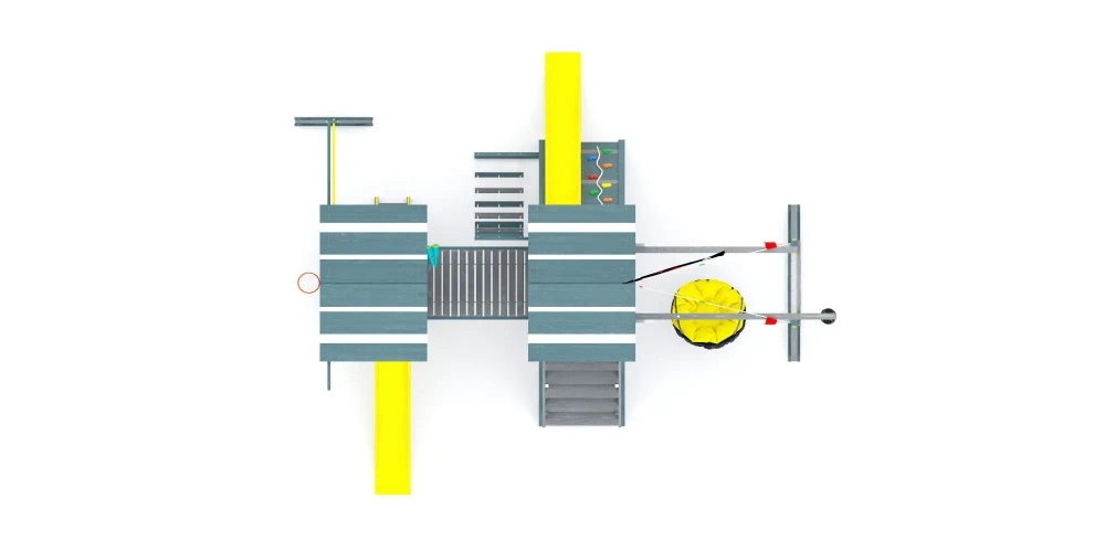 Деревянный игровой комплекс Савушка Lux - 9 COMFORT (Индиго)