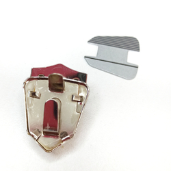 Замок-защелка на зажимах 20*35 Серебро