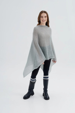 Накидка женская НК005-03 серый