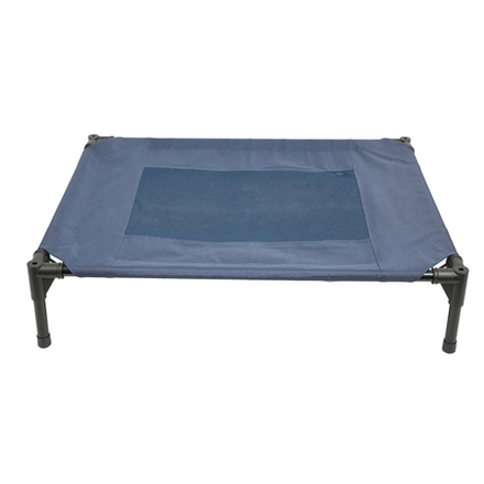 Лежанка-шезлонг каркасная для собак Mr.Kranch Elevated малая 62х46х19 см синяя