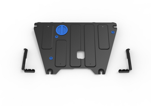 Защита картера и КПП Rival для Changan CS35 Plus РКПП FWD I поколение рестайлинг 2023-н.в., сталь 1.5 мм, с крепежом, штампованная, 111.8924.1