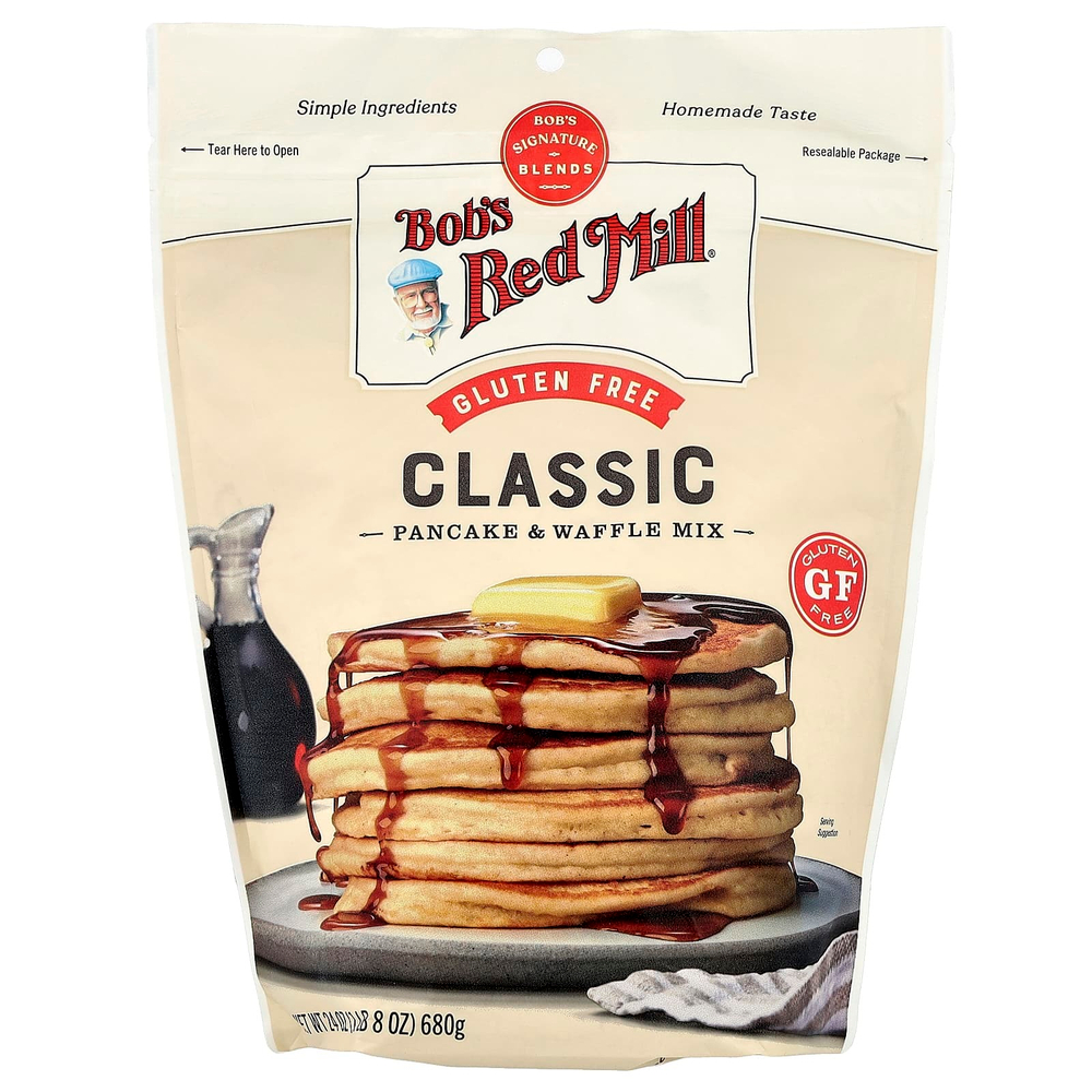 Bob's Red Mill, классическая смесь для выпекания блинов и вафель, 680 г (24 унции)