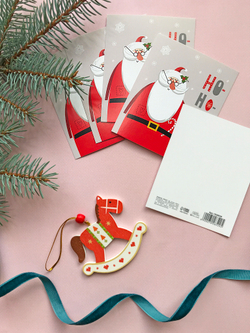 Открытка мини «Хо-хо», 8,8 х 10,7 см