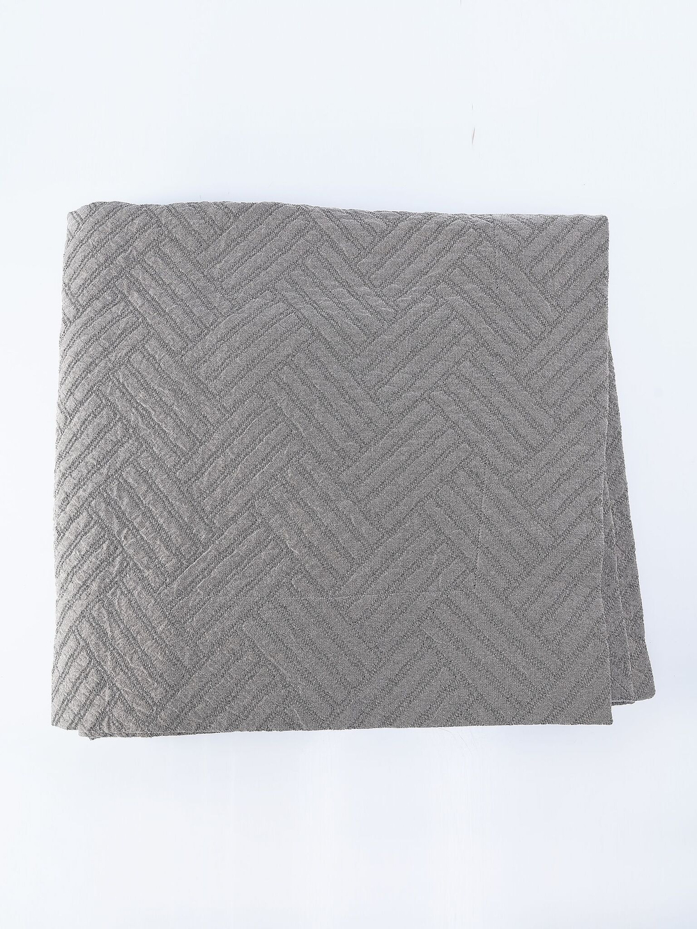 Покрывало 240х260 и 2 декоративные подушки 45х45 Claire Batiste Tilt Greg бежево-коричневые