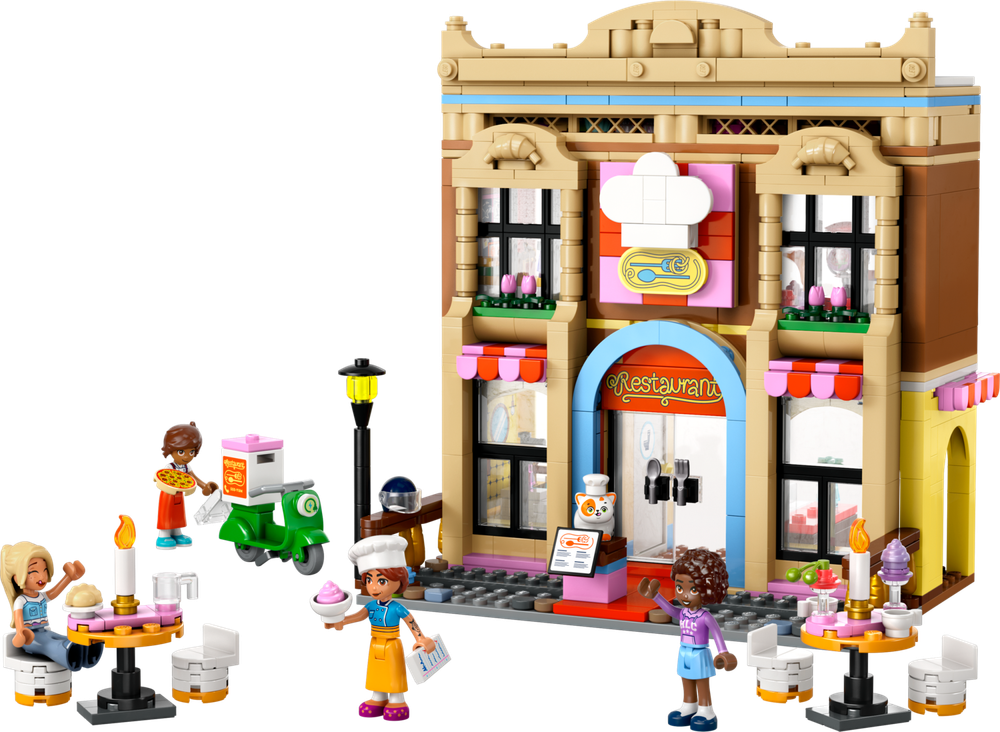 Конструктор Лего Френдс Ресторан и кулинарная школа | LEGO Friends Restaurant and Cooking School - 42655, 896 деталей 8+