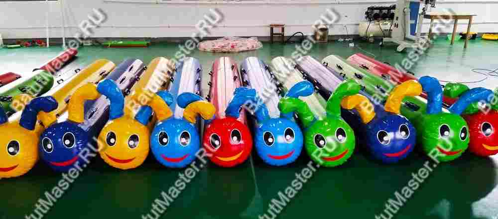 Надувная командная игра "Верхом на гусеницах", 6 мест