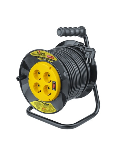 Удлинитель на катушке 4х20м с заземл. 93 907 NPE-R-04-20-E-3х1 NAVIGATOR 93907