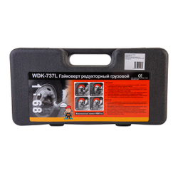 WDK-737L Гайковерт редукторный усиленный, удлиненный, 4800 Нм