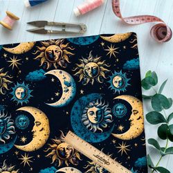 Ткань премиум сатин симфония светил