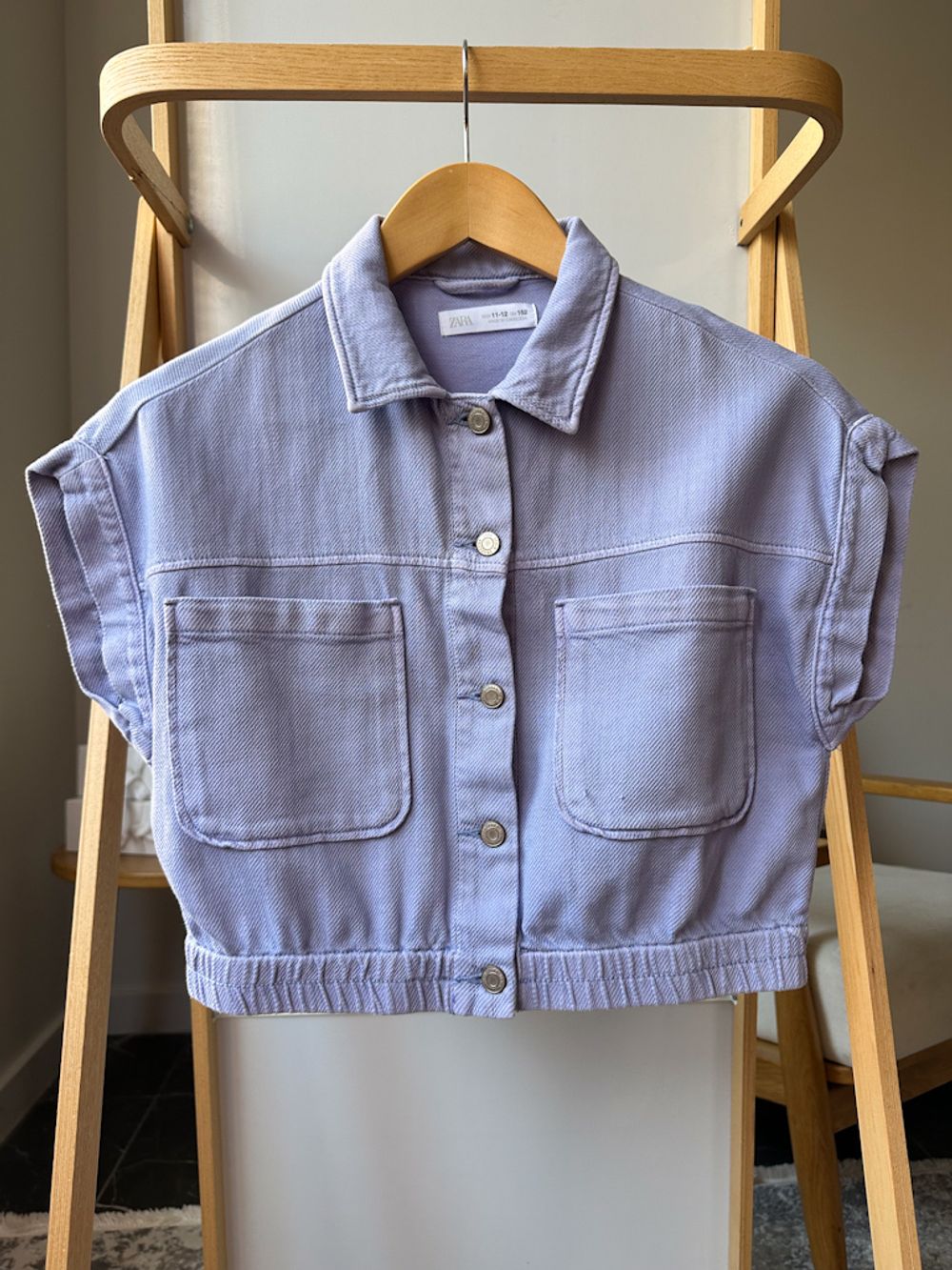 Хлопковая рубашка Zara, 152