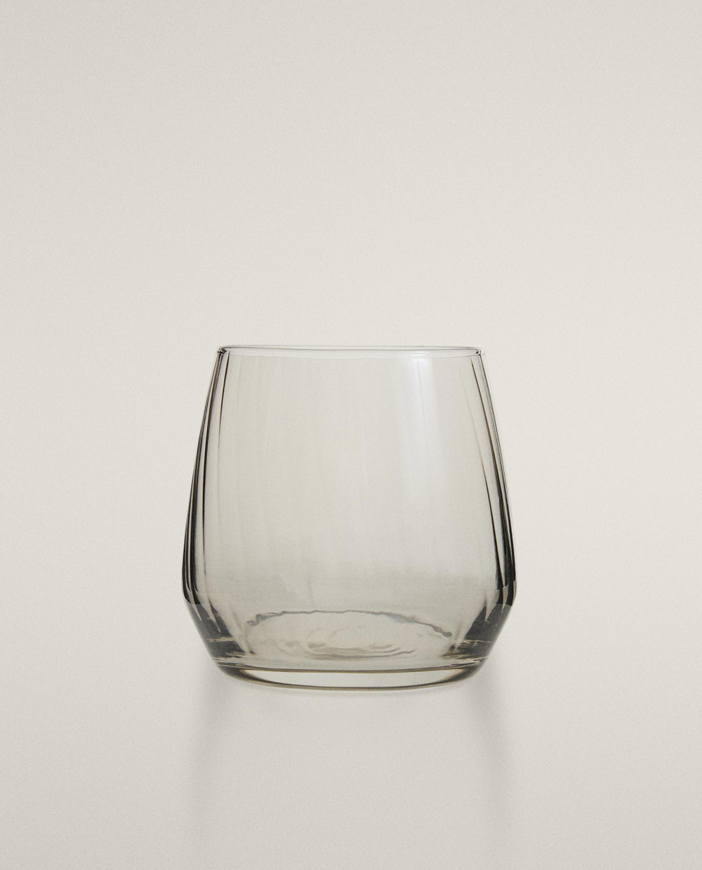 Zara Home стакан из стекла, цвет серый, 9 см