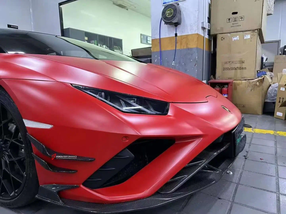 Карбоновые канарды переднего бампера для Lamborghini Huracan Evo RWD Ламборгини Хуракан