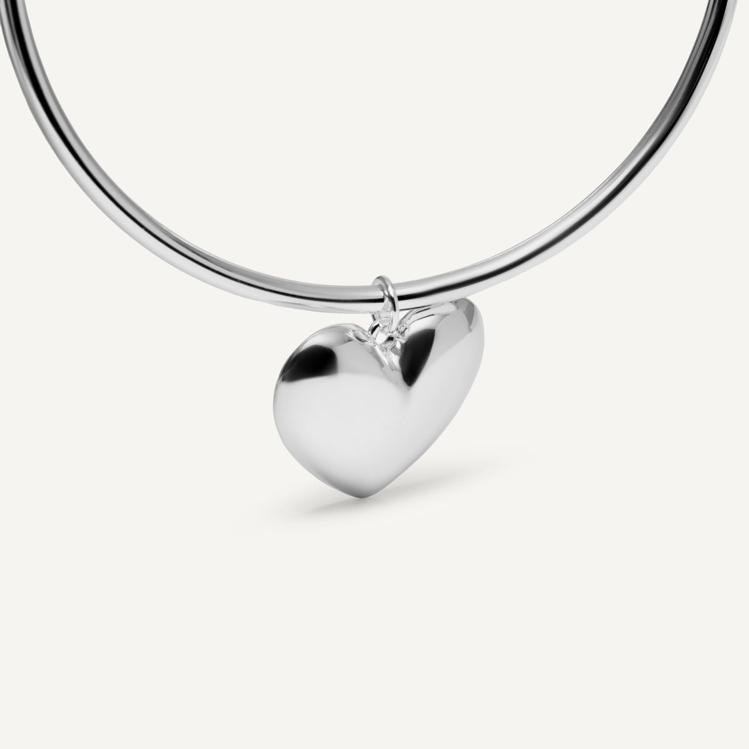 Колье Silver Necklace With Silver Heart