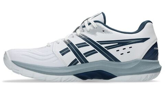 Мужские кроссовки для бадминтона/сквоша Asics Powerbreak FF - белые/винтажные индиго