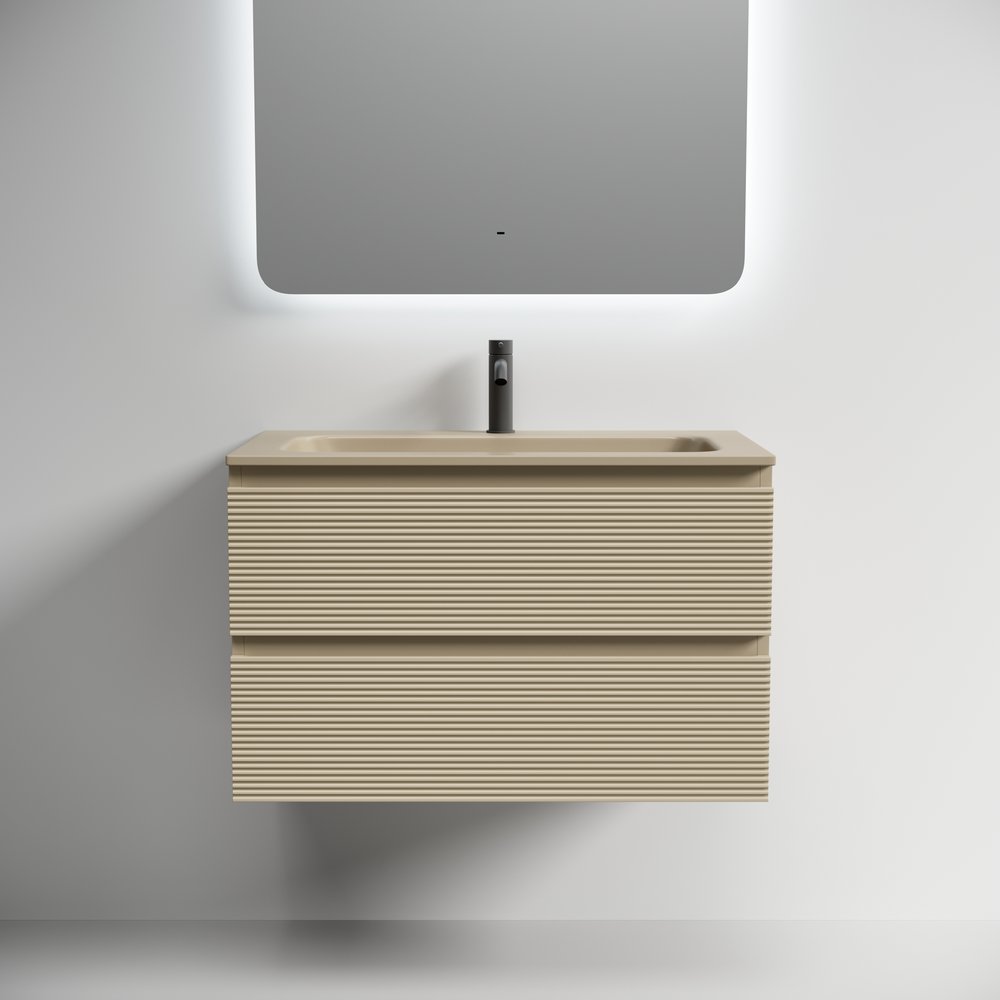 Тумба подвесная под раковину Sancos Folk, Капучино 790х445х500