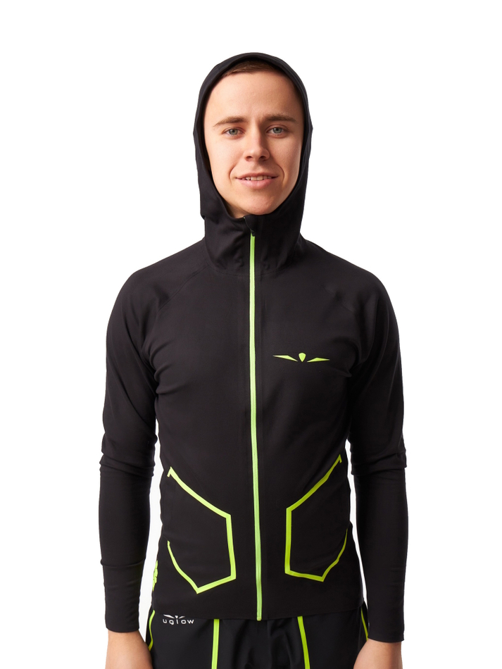 ХУДИ МУЖСКОЕ HOODIE | BLACK/YELLOW