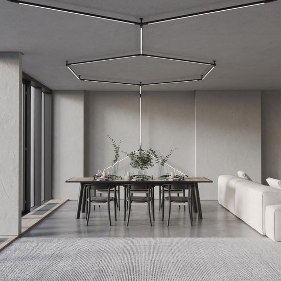 359372 KONST NT24 034 черный Светильник диммир. со сменой цв. температуры (управл. - пульт ДУ арт.359391 или приложение Smart Life) IP20 LED 30W 48V 3