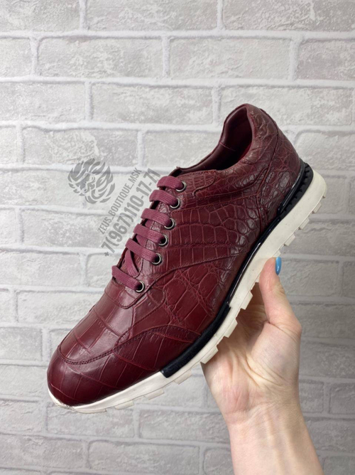 Кроссовки Stefano Ricci из кожи крокодила