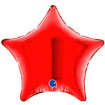 Шар фольгированный Звезда 10 см (Красный)