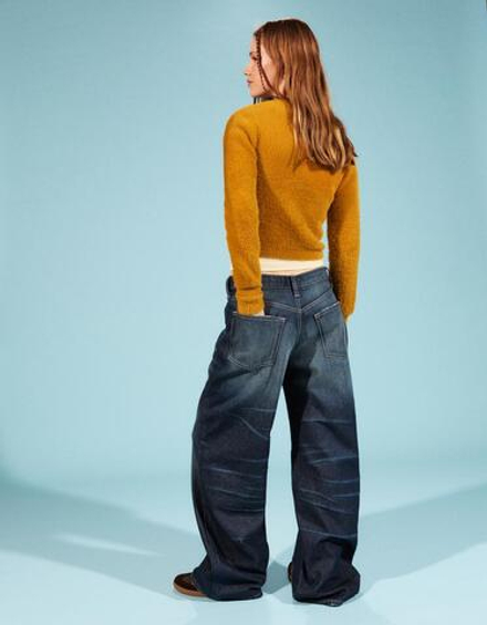 BERSHKA Свитер Rilakkuma, оранжевый