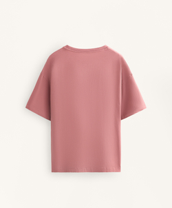 Oysho Футболка из смесового хлопка, розовый