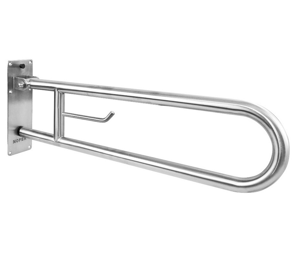 Поручень полукруглый Nofer для людей с ограниченными возможностями 15051.80.В глянцевая нержавеющая сталь купить