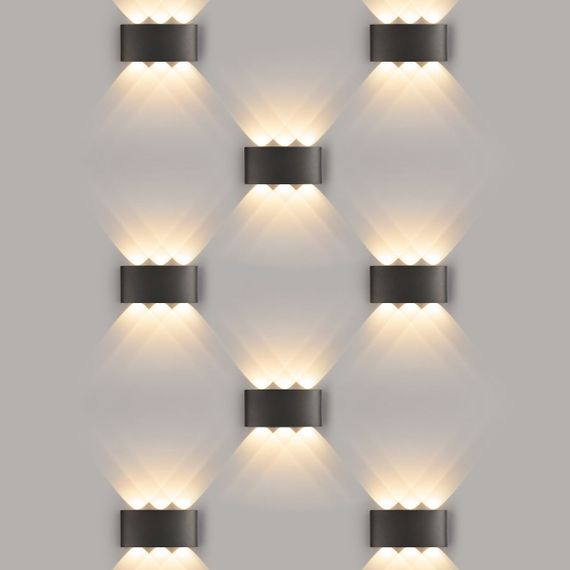 Уличный настенный светодиодный светильник Elektrostandard 1551 Techno Led черный a049671