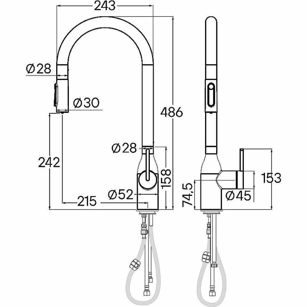 Смеситель для кухни Paulmark Universal Un213880-BG брашированное золото