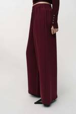 Брюки wide-leg из крепа