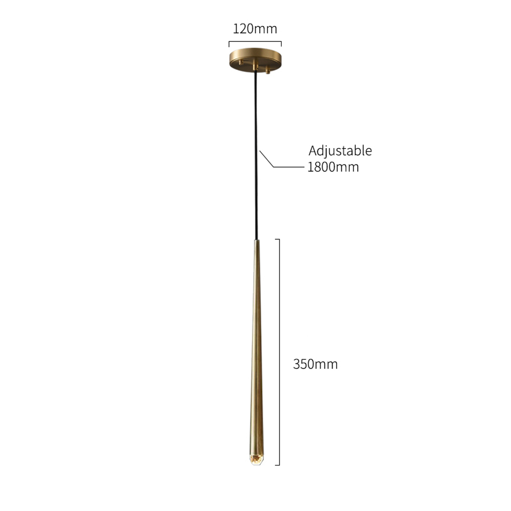 Подвесной светильник MT8863-1H antique brass