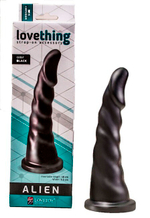 Анальный стимулятор-насадка для страпон-трусиков Alien Black (Цвет: черный)