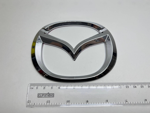 Логотип (шильдик, надпись, эмблема) "Mazda" 12.5см для крышки багажника / решетки радиатора / капота