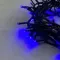 Светодиодная нить 100 синих LED ламп, 10 м., 24В., черный провод ПВХ, LTC (PST100-11-1B)