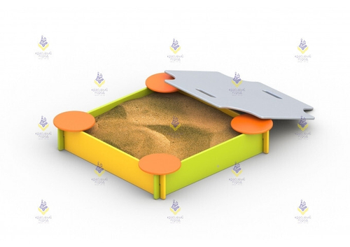 Песочница малая (с крышкой)