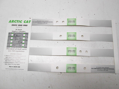 Разметка для шипов на снегоходы 3639-100