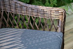 "Сицилия" обеденная группа плетеная, цвет коричневый